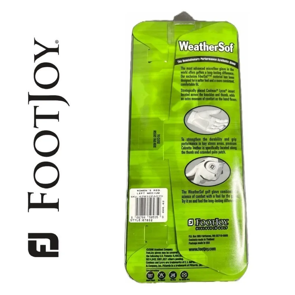 FootJoy WeatherSof Soft Leather-Like Feel super Grip Glove‎